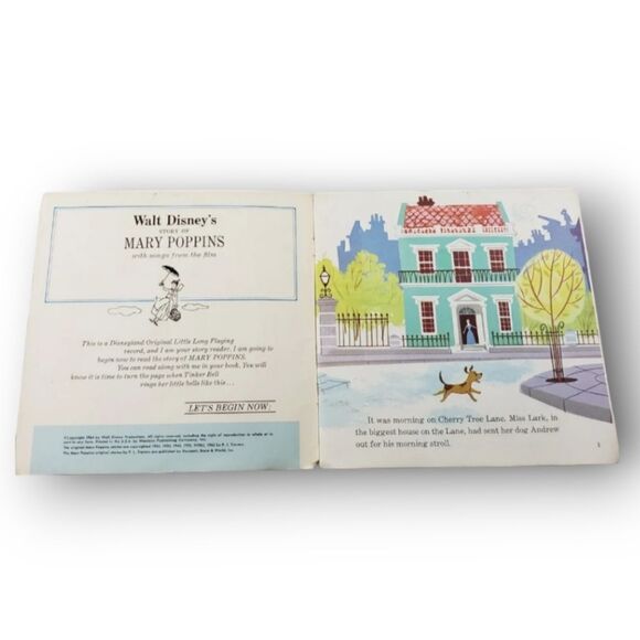 A Disneyland Record And Book Walt Disney's Mary Poppins With Songs From The Film - Picture 4 of 6